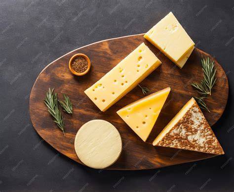 Varios tipos de queso como mozzarella, parmesano y ricotta