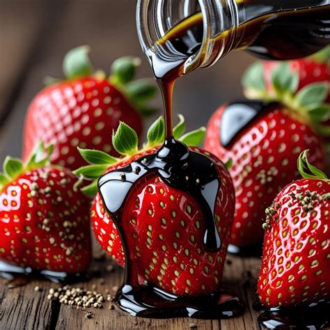 Fresas con glaseado balsámico y pimienta negra molida