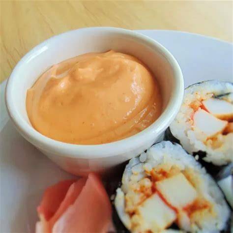 Ingredientes para la mayonesa picante de sushi