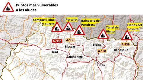 Mapa de las localidades del Pirineo con viviendas recuperadas