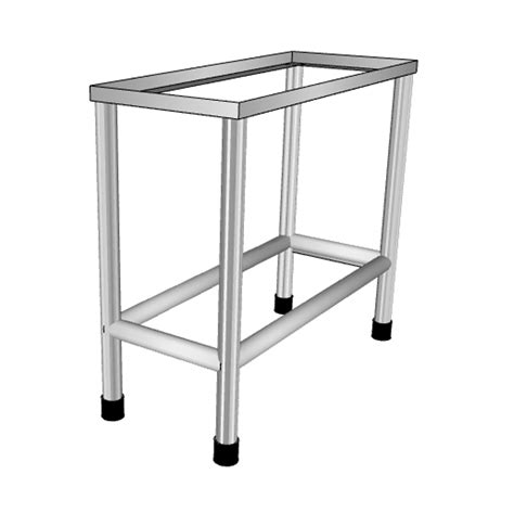 Mesa soporte de acero inoxidable para parrilla industrial