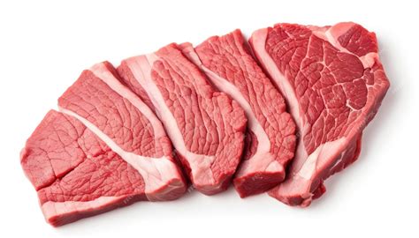 Corte de carne magra de res fresca