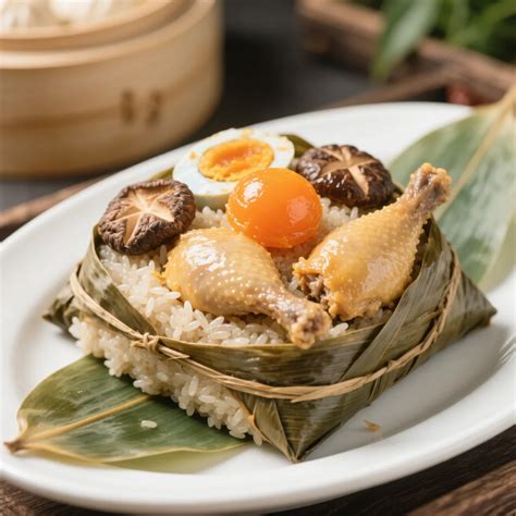 Loto relleno de arroz glutinoso