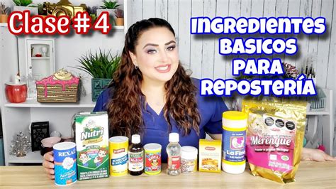 Ingredientes básicos para repostería