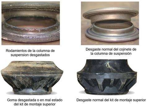 Bujes de parrilla nuevos vs desgastados