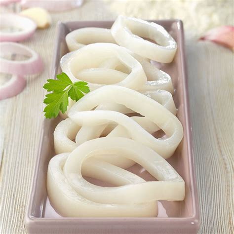 Anillas de calamar cortadas