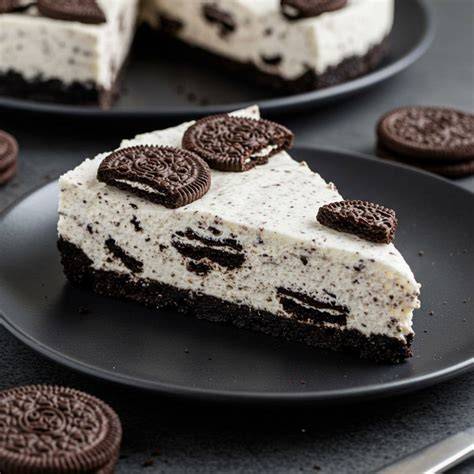 Molde con base de galletas Oreo compactada