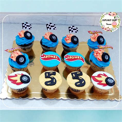 Cupcakes temáticos de Hot Wheels