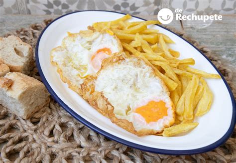 Huevo frito con puntilla y yema líquida