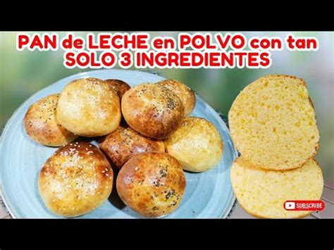 Pan de leche sin harina en una bandeja