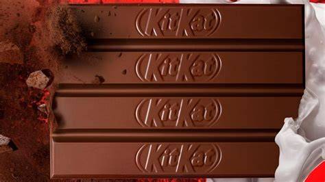 Imagen detallada de las barritas de KitKat mostrando el interior de oblea