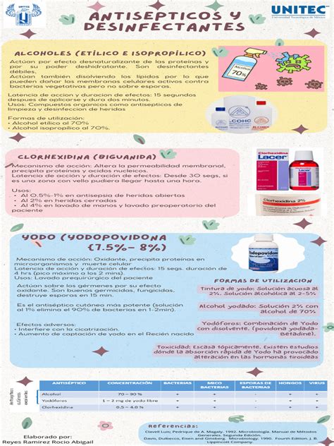 Infografía sobre desinfectantes caseros naturales