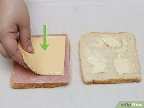 Proceso de preparación del sándwich de huevo y queso