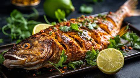Pescado entero en un mercado
