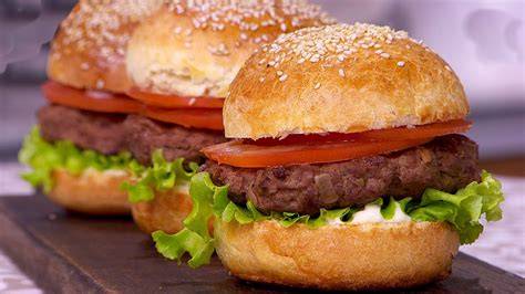 Hamburguesa Dukan completa con pan casero