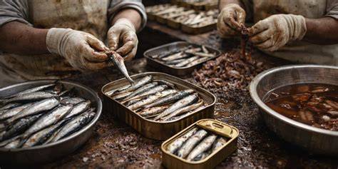 Limpieza de sardinas