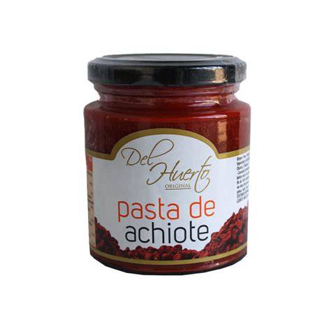 tabla comparativa de ingredientes para pasta de achiote