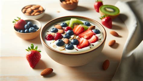 Yogur con frutas frescas