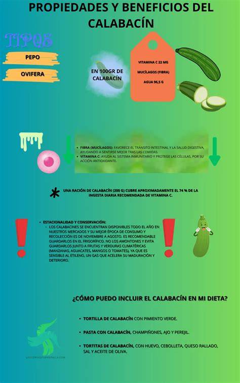 Propiedades nutricionales del calabacín