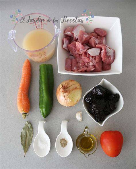Ingredientes para estofado de pavo