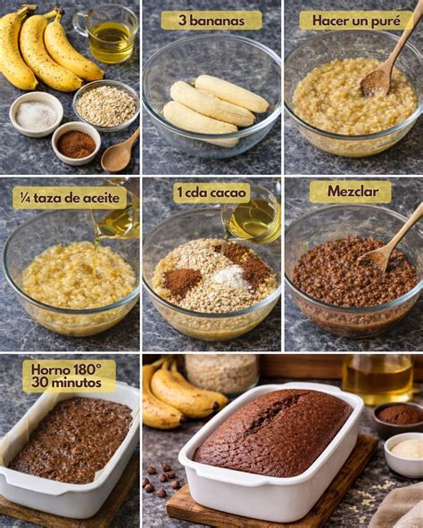 Bananas maduras y otros ingredientes para la receta