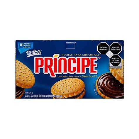 Infografía de los ingredientes principales de las galletas Príncipe