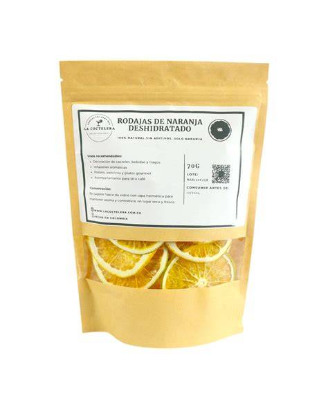 Rodajas de cítricos deshidratados