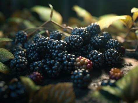 Cesta de moras frescas recién recolectadas en el bosque