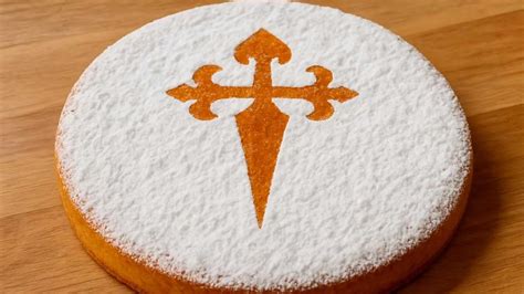 Tarta de Santiago con la Cruz de Santiago