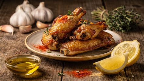 Alas de pavo marinadas con especias