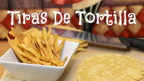 Tiras de tortilla de maíz fritas