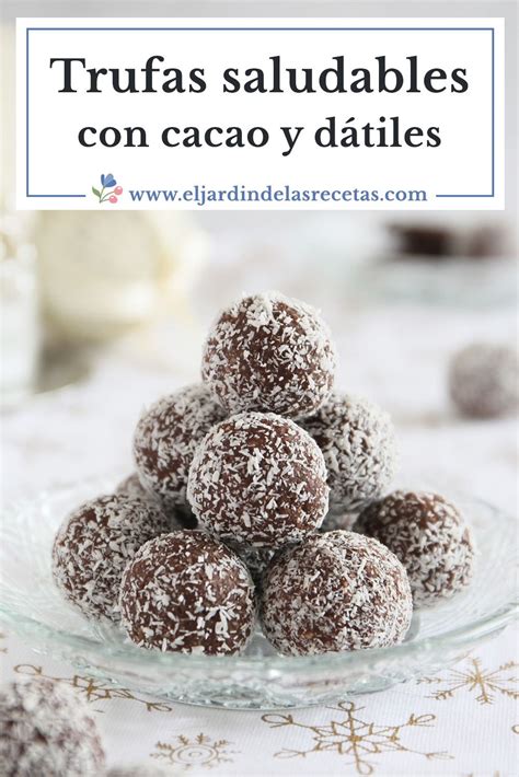Trufas de chocolate saludable