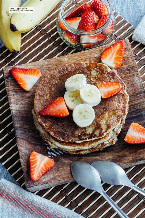 Pancakes de avena y plátano