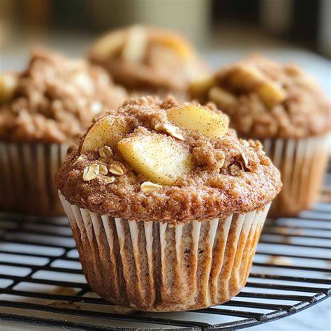 Muffins de manzana y avena