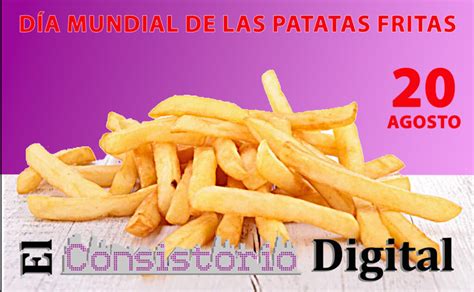 Calendario marcando el 20 de agosto como Día Internacional de las Patatas Fritas