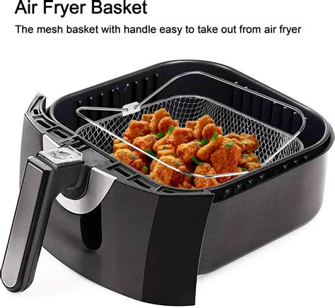 Freidora de aire con cesta de alimentos