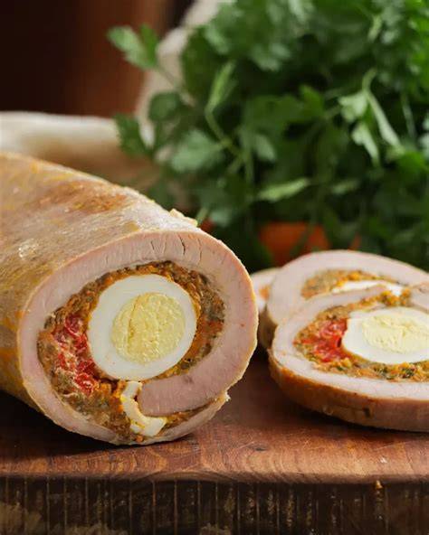 Matambre arrollado relleno