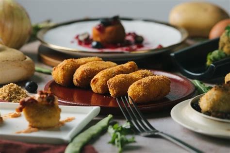 Variedad de rellenos para croquetas