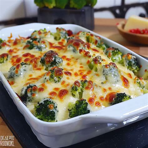 Ingredientes para brócoli al horno con queso