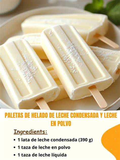 Ingredientes básicos para helados rápidos: hielo y leche en polvo
