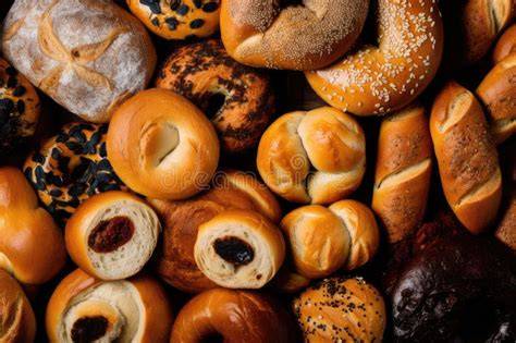 Bagels variados y coloridos