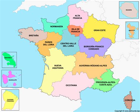 Mapa de Francia destacando las regiones de origen del gratin dauphinois y hachis parmentier