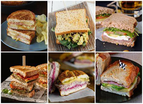 Variedad de sándwiches populares