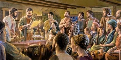 Comunidad cristiana primitiva compartiendo el pan