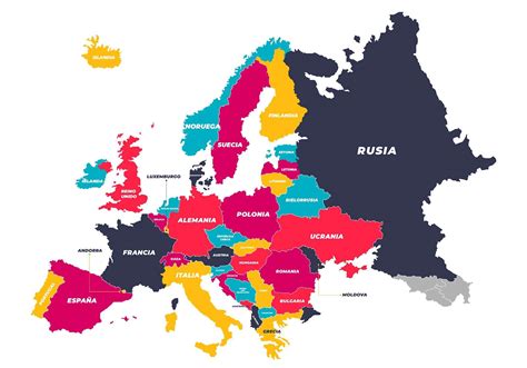 Mapa de Europa destacando países con tradición en platos de cerdo