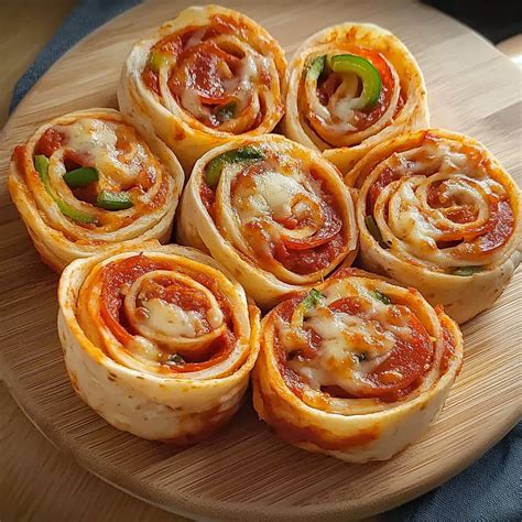 Ingredientes para pizza rolls de tortilla