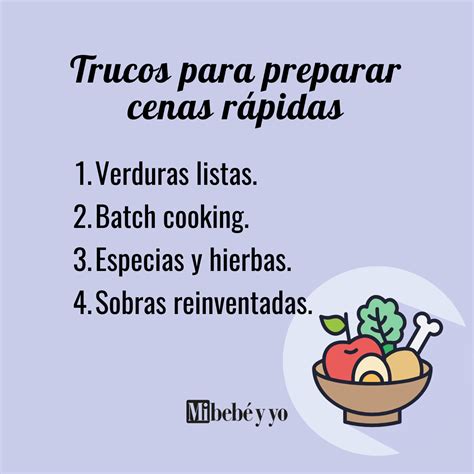 Infografía con consejos para cenas saludables