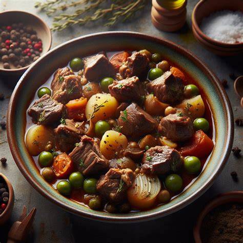 Ingredientes para la caldereta de cordero