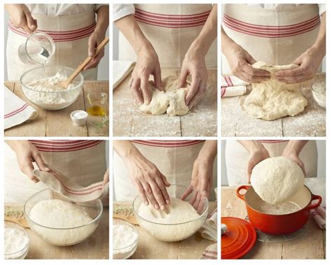 Proceso de amasado de la masa para torta asada