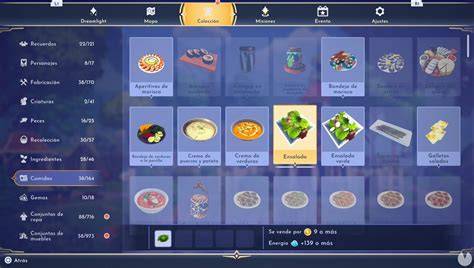 Ingredientes para Ensalada de Marisco en Dreamlight Valley